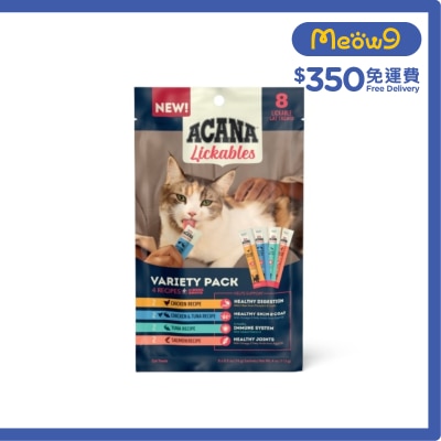 ACANA - Lickables肉泥 - 4款口味裝 (14g x 8) 貓小食
