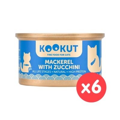 KOOKUT [6罐裝] 鯖魚意大利青瓜 (70g x6) 貓罐頭 002825 image