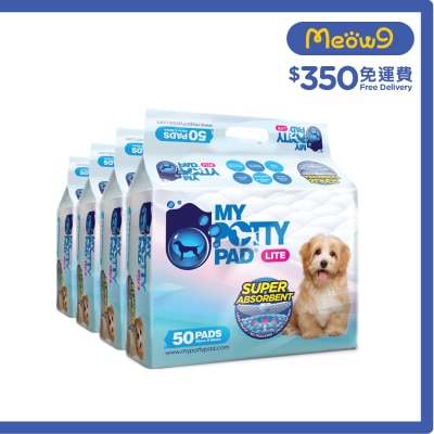 MY POTTY PAD - [BoxSet]Lite - Pet Sheet (M) (45cm x 60cm) (50 pads x 4packs) Pet Training Sheets