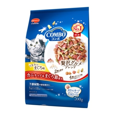 美人魚 吞拿魚味配蟹柳片吞拿魚 貓乾糧 700g (140g x5) 047682 image