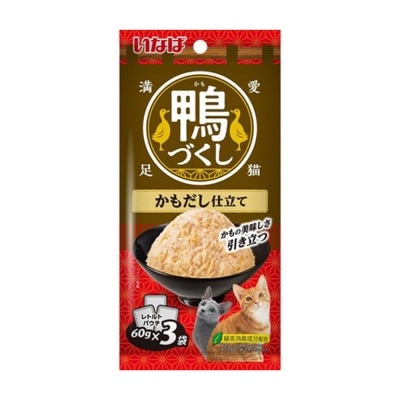 INABA Duck Soup Flavor (60g x 3) QCR 101 Cat Wet Pack 896996 image