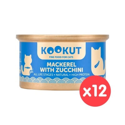 KOOKUT [12罐裝] 鯖魚意大利青瓜 (70g x12) 貓罐頭 002825 image