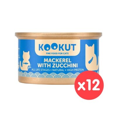 KOOKUT [12罐裝] 鯖魚意大利青瓜 (70g x12) 貓罐頭 002825 image