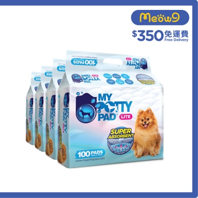 MY POTTY PAD [箱裝優惠]殿堂吸*薄型*經濟寵物 狗尿墊 (細碼) (33cm x 45cm) (100片 X 4) image