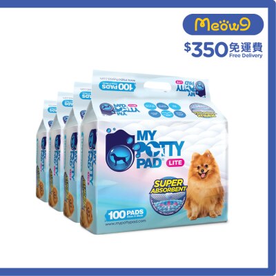 MY POTTY PAD [箱裝優惠]殿堂吸*薄型*經濟寵物 狗尿墊 (細碼) (33cm x 45cm) (100片 X 4) image