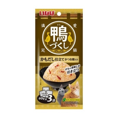 INABA Duck Soup & Bonito Flake Flavor (60g x 3) QCR 103 Cat Wet Pack 897016 image