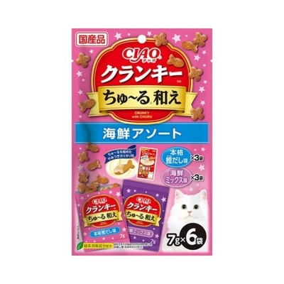INABA CIAO Seafood Flavor (7g x 6) P 366 Cat Snack 331756 image
