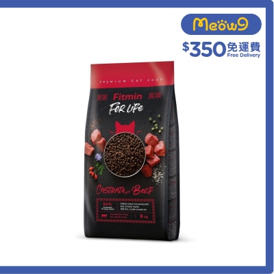 FITMIN - Fitmin For Life  牛肉絕育貓專用配方 (8kg) 成貓 乾糧 032112
