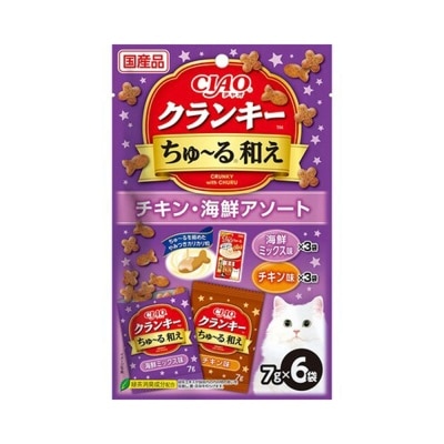 01234567890123456789 雞肉‧海鮮口味 (7g X6) P 367 貓小食 331763 image