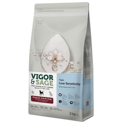 VIGOR & SAGE 山藥 亞特蘭提斯白魚 低敏健脾 成犬糧 (2kg) 17174