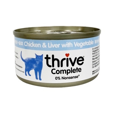 THRIVE Complete *Chicken & Liver with Vegetables* Cat Can (75g) 102768 Parallel import image