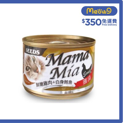 種子 [Mama Mia] 雞肉+白身鮪魚+維他命E (170g) 貓罐頭 827375
