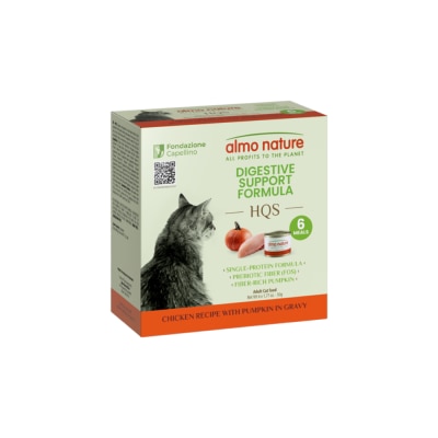 ALMO NATURE - HQS 消化配方 - 雞肉南瓜肉汁配方 貓罐頭 (50g x 6) 1252