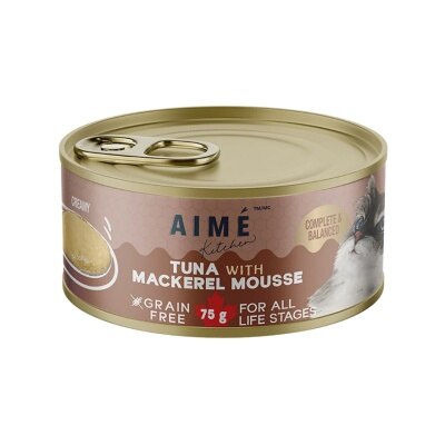 AIME KITCHEN Tuna with Mackerel Mousse (75g) All Cat Can 276914 image