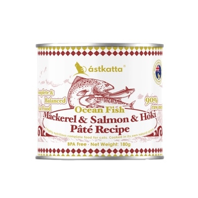 ASTKATTA 澄海系列 純淨天然肉醬罐 鯖魚&三文魚&紐西蘭藍鱈魚 (180g) 貓主食罐頭 361611 image