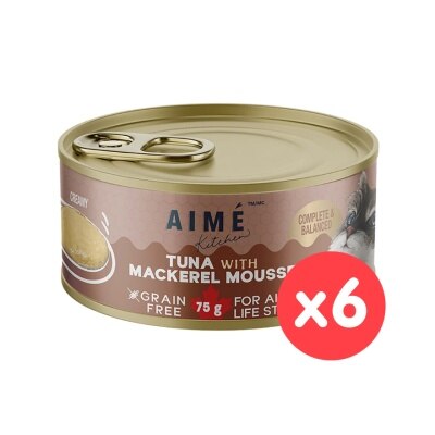 AIME KITCHEN [6 can] Tuna with Mackerel Mousse (75g x6) All Cat Can 276914 image