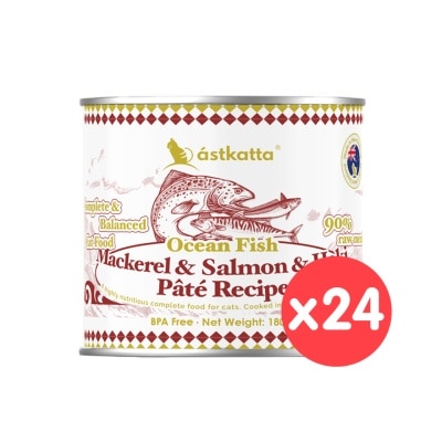 ASTKATTA [24罐裝] 澄海系列 純淨天然肉醬罐 鯖魚&三文魚&紐西蘭藍鱈魚 (180g x24) 貓主食罐頭 361611 image
