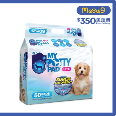 MY POTTY PAD Lite - Pet Sheet (M) (45cm x 60cm) (50 pads) Pet Training Sheets