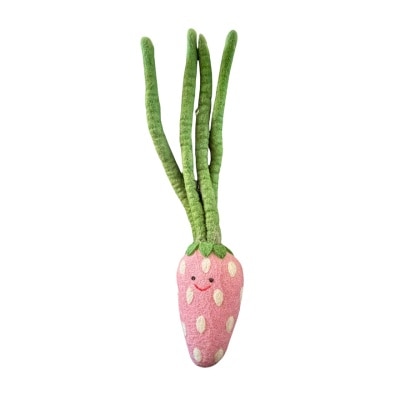 OTHERS WOOLY PAW 羊毛氈玩具 蔬菜系列 士多啤梨 ( 約40cm) 貓玩具 內含貓草 510593 image