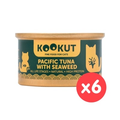 KOOKUT [6罐裝] 太平洋吞拿魚海藻 (70g x6) 貓罐頭 010429 image