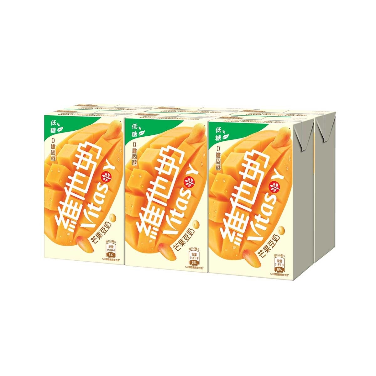 維他奶 低糖芒果豆奶２５０毫升　Ｘ　六包裝