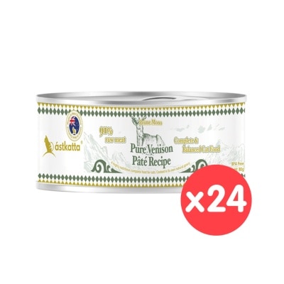 ASTKATTA [24 Can] Prime Mono Pure Venison Pâté Recipe (80g x24) Cat Can 361543 image