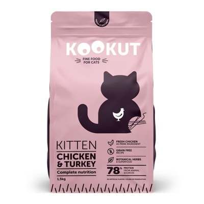 KOOKUT 天然無穀物幼貓糧 雞肉火雞 (1.5kg) 515209 image