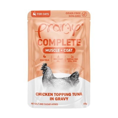 PRAMY 雞肉+白肉吞拿魚 (60g) 貓濕包 044539 image