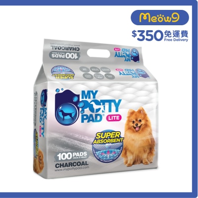 MY POTTY PAD - Lite Charcoal - Pet Sheet (S) (33cm x 45cm) (100 pads) Pet Training Sheets