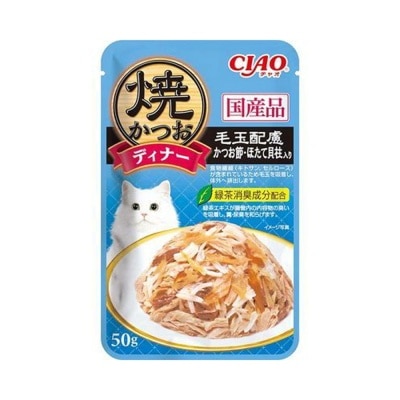 01234567890123456789 CIAO 去毛球 木魚‧帶子風味 (50g) IC 238 貓濕包 image