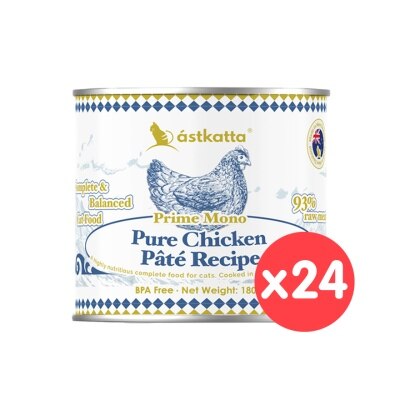 ASTKATTA [24罐裝] 純溯系列 純淨天然肉醬罐 純雞肉 (180g x24) 貓主食罐頭 361574 image