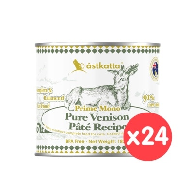 ASTKATTA [24罐裝] 純溯系列 純淨天然肉醬罐 純鹿肉 (180g x24) 貓主食罐頭 361598 image