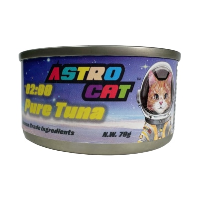 ASTRO CAT 02:00 純吞拿魚肉絲湯 貓罐頭 (70g) - Astro Cat
