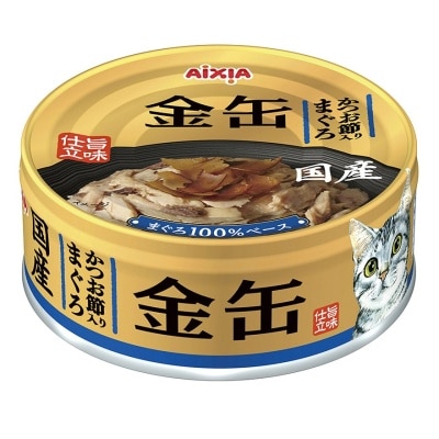 AIXIA 金缶系列-吞拿魚+鰹魚片 貓罐頭 (70g) (GN-4)