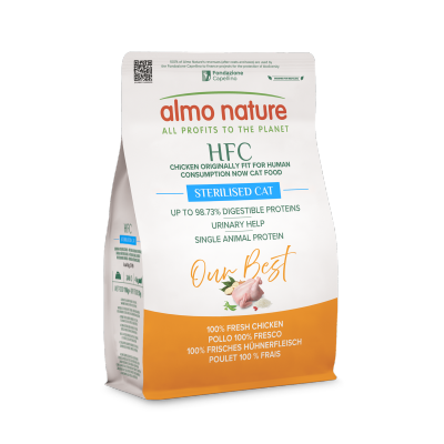 ALMO NATURE HFC -絕育貓鮮肉乾糧 新鮮雞肉 (300g)