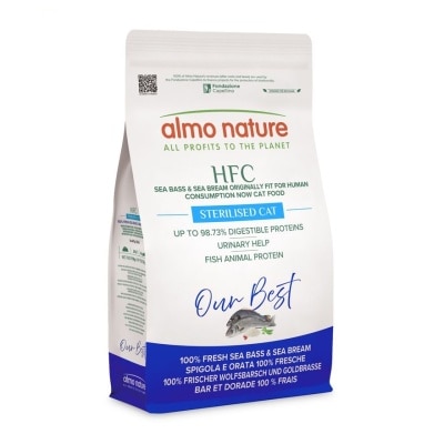 ALMO NATURE HFC -絕育貓鮮肉乾糧 新鮮鱸魚+鯛魚 (1.2kg)