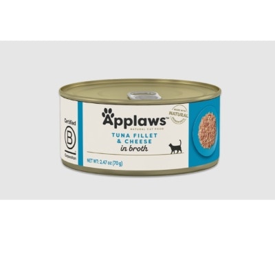 APPLAWS Cat Tin - Tuna fillet with Cheese (70g x 6) Applaws  