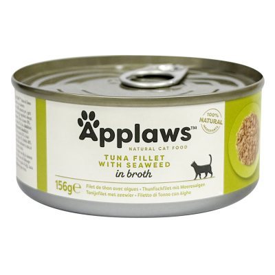APPLAWS 貓罐頭 - 吞拿魚&紫菜 (156g) Tuna Fillet with Seaweed 新舊包裝隨機發送