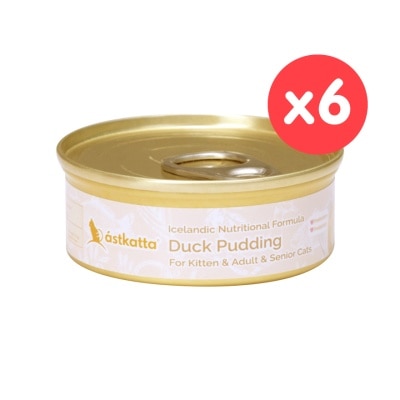 ASTKATTA [6 CAN]  Duck Pudding (40g x6) Cat Can Astkatta