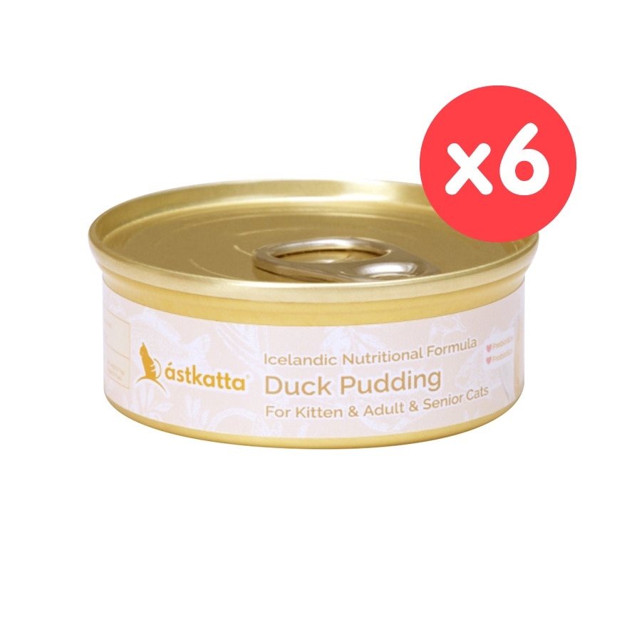 ASTKATTA [6 CAN]  Duck Pudding (40g x6) Cat Can Astkatta