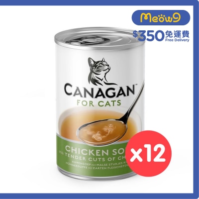CANAGAN - [12罐裝] 營養補水雞肉湯 (140g x12) 貓罐頭