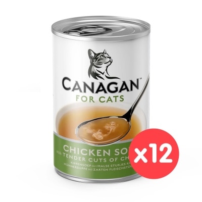 CANAGAN [12罐裝] 營養補水雞肉湯 (140g x12) 貓罐頭