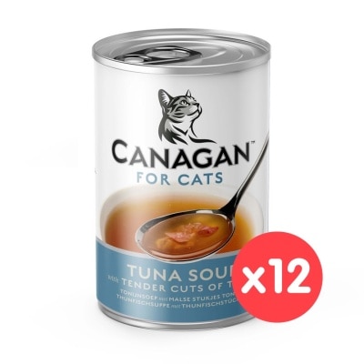 CANAGAN [12罐裝] 營養補水吞拿魚湯 (140g x12) 貓罐頭
