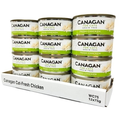 CANAGAN 新鮮雞肉貓罐頭(75gx12罐) - Canagan 原之選