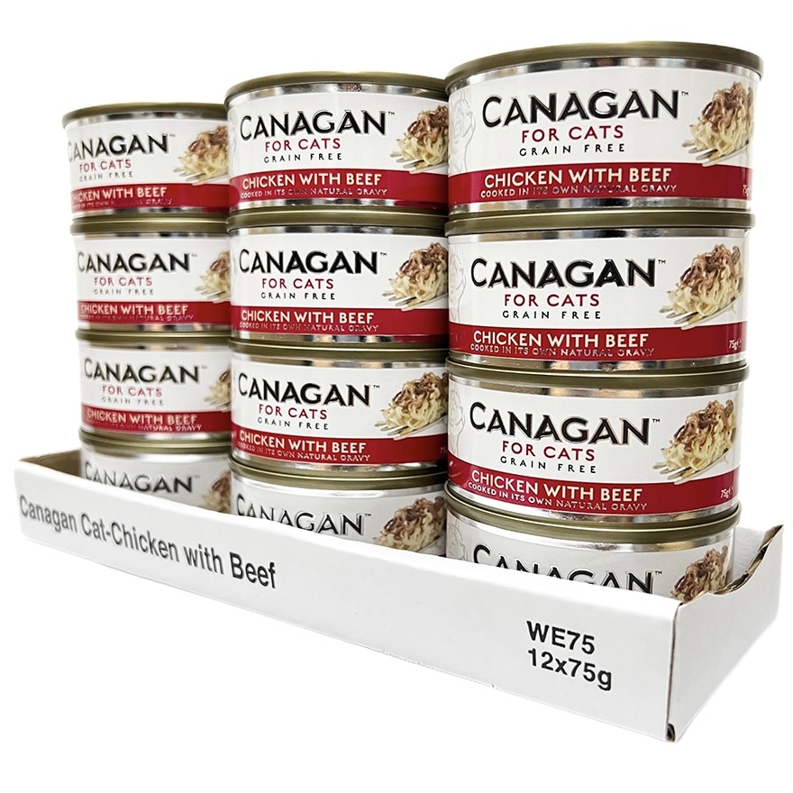 CANAGAN 雞肉伴牛肉貓罐頭(75gx12罐) Canagan 原之選 image