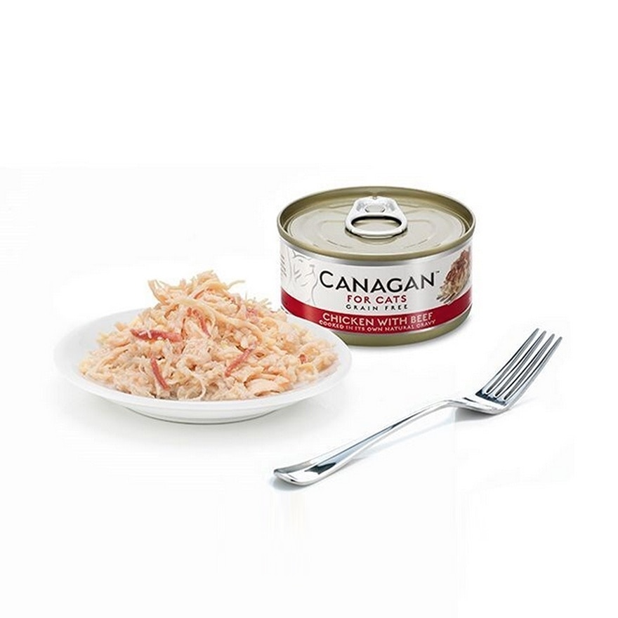 CANAGAN 雞肉伴牛肉貓罐頭(75g) - Canagan 原之選
