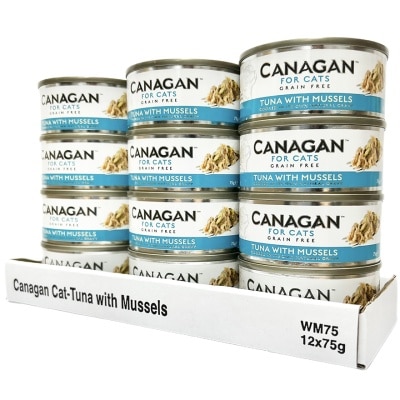 CANAGAN 吞拿魚伴青口貓罐頭(75gx12罐) - Canagan 原之選