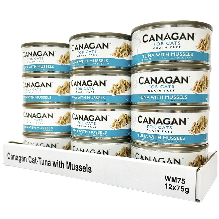 CANAGAN 吞拿魚伴青口貓罐頭(75gx12罐) - Canagan 原之選