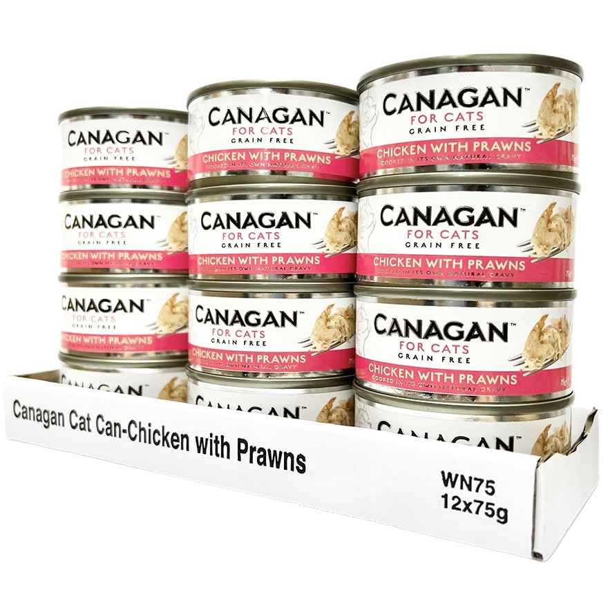 CANAGAN Chicken with Prawns for Cats (75g x 12 Cans) - Canagan