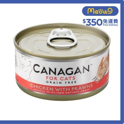 CANAGAN 雞肉伴蝦貓罐頭(75g) - Canagan 原之選